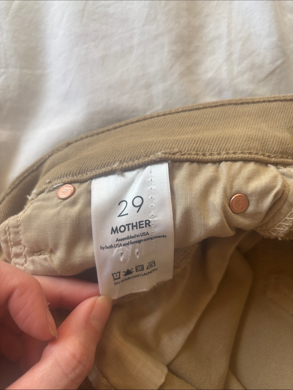 MOTHER Mid Rise Dazzler Ankle Fray, Second Chance, 29 - Picture 7 of 10